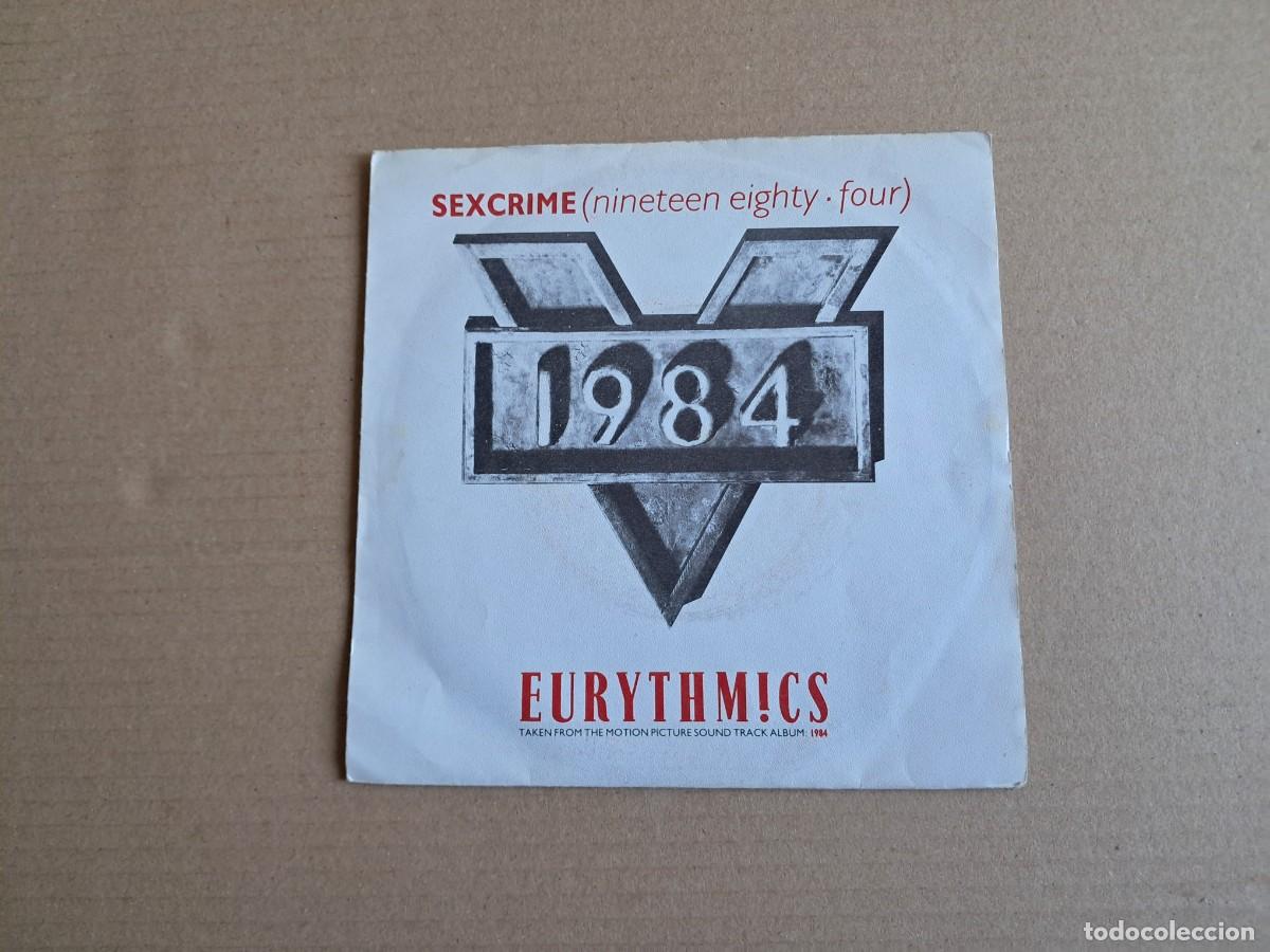 Discos de vinilo: EURYTHMICS - SEXCRIME SINGLE 1984 EDICION ESPA&Ntilde;OLA