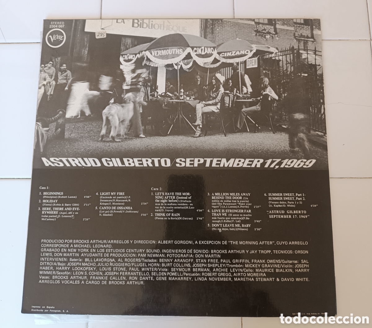 Discos de vinilo: LP ASTRUD GILBERTO, September 1969. - Foto 2