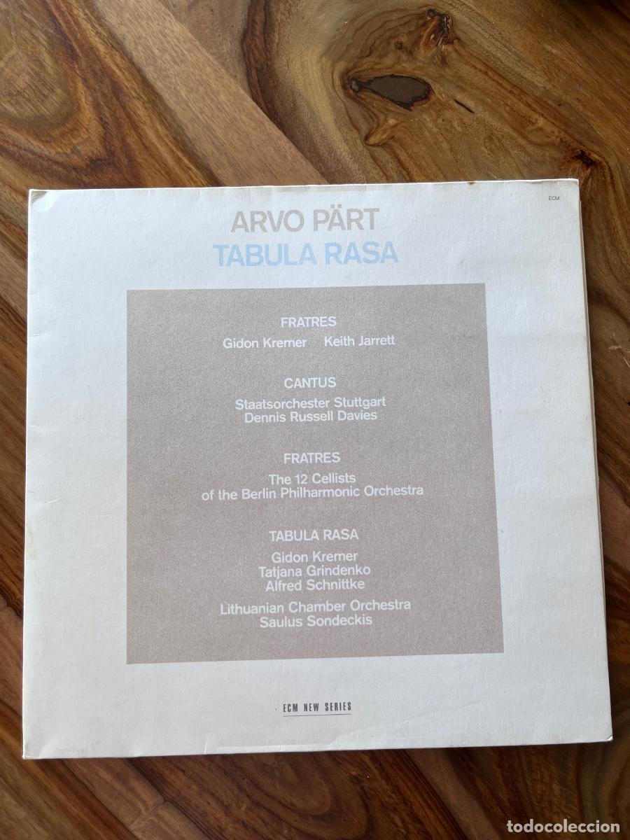 Discos de vinilo: Tabula Rasa Arvo p&auml;rt