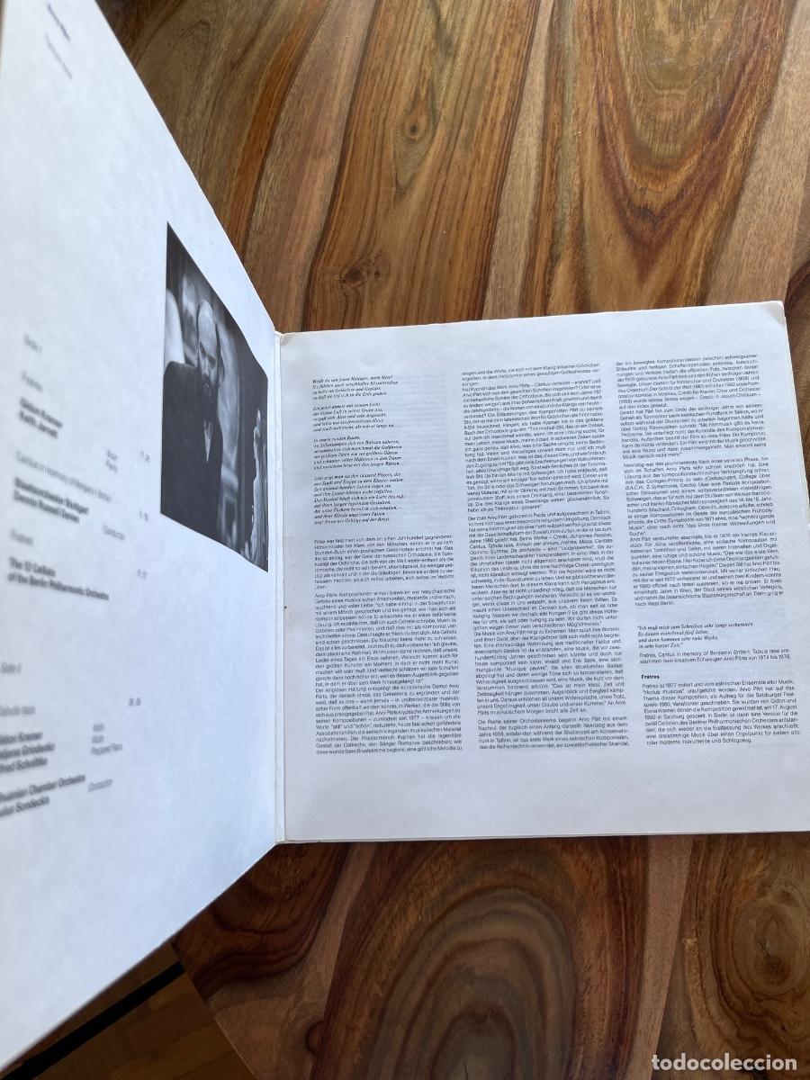 Discos de vinilo: Arvo p&auml;rt - Tabula Rasa - ECM New Series - Foto 2
