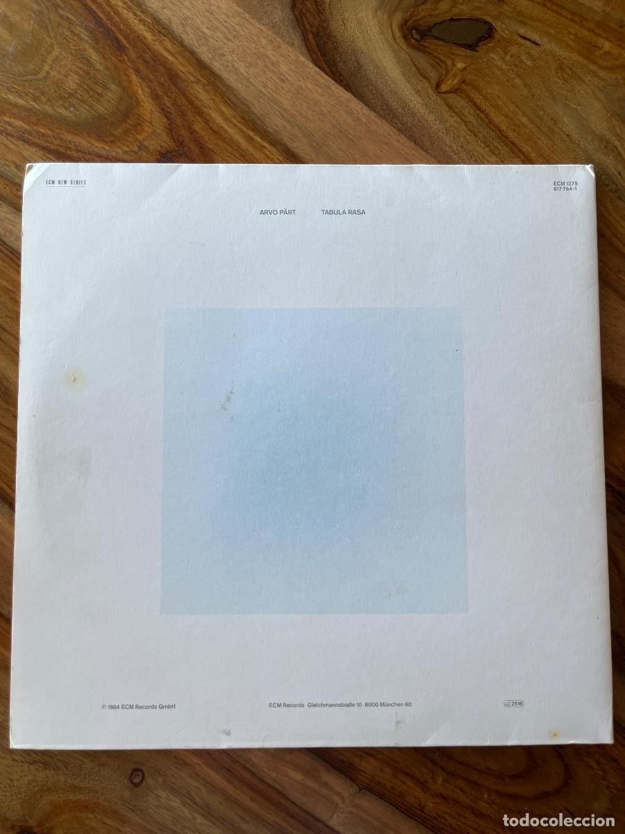 Discos de vinilo: Arvo p&auml;rt - Tabula Rasa - ECM New Series - Foto 4