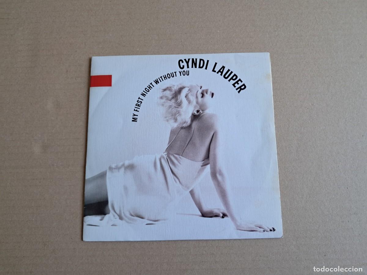 Discos de vinilo: CYNDI LAUPER - MY FIRST NIGHT WITHOUT YOU SINGLE PROMOCIONAL 1989 EDICION ESPA&Ntilde;OLA
