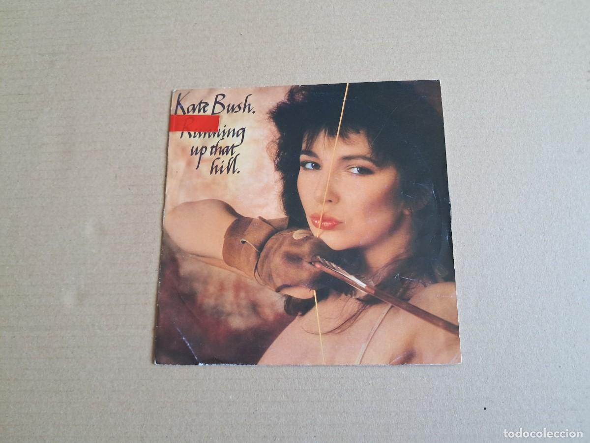 Discos de vinilo: KATE BUSH - RUNNING UP THAT HILL SINGLE PROMOCIONAL 1985 EDICION ESPA&Ntilde;OLA