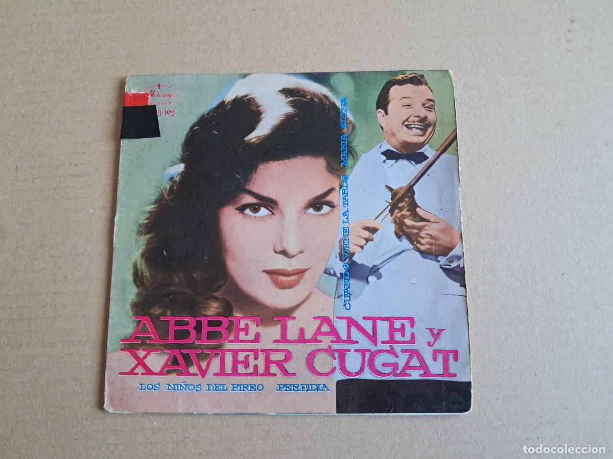 Discos de vinilo: ABBE LANE & XAVIER CUGAT - LOS NI&Ntilde;OS DEL PIREO EP 4 TEMAS 1961 JAZZ LATIN