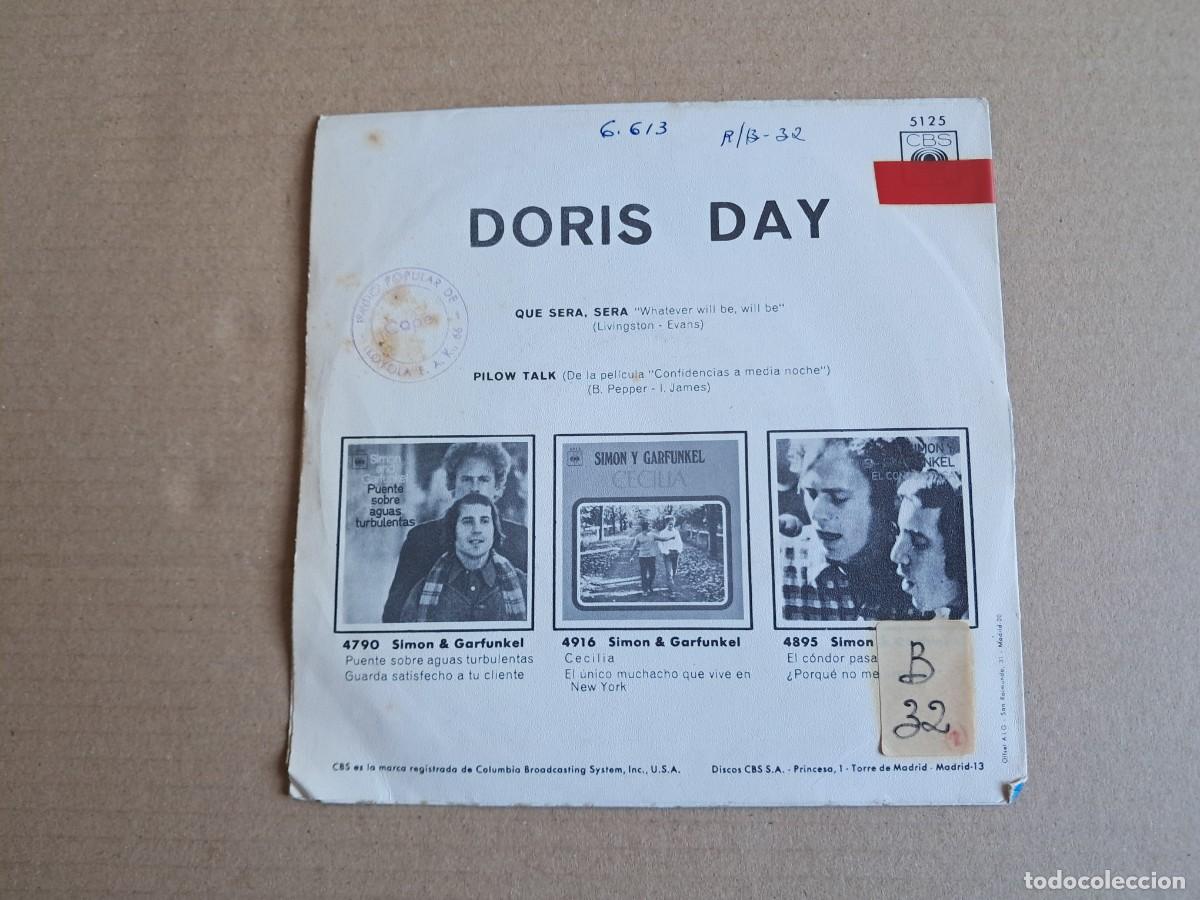 Discos de vinilo: DORIS DAY - QUE SERA SERA SINGLE 1970 EDICION ESPA&Ntilde;OLA - Foto 3