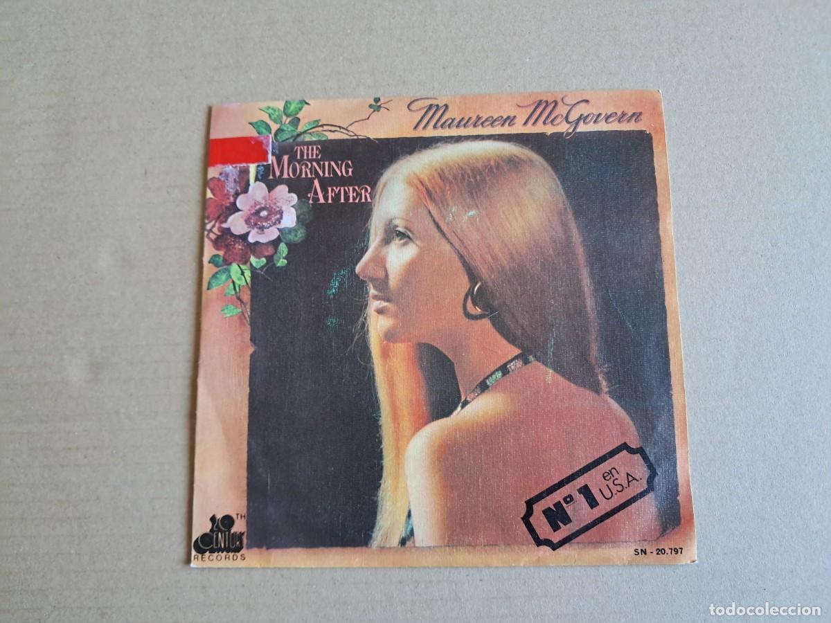 Discos de vinilo: MAUREEN MCGOVERN - THE MORNING AFTER SINGLE 1973 EDICION ESPA&Ntilde;OLA