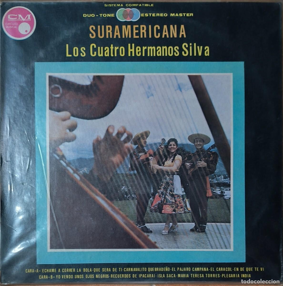 Discos de vinilo: Los cuatro hermanos Silva - SURAMERICANA