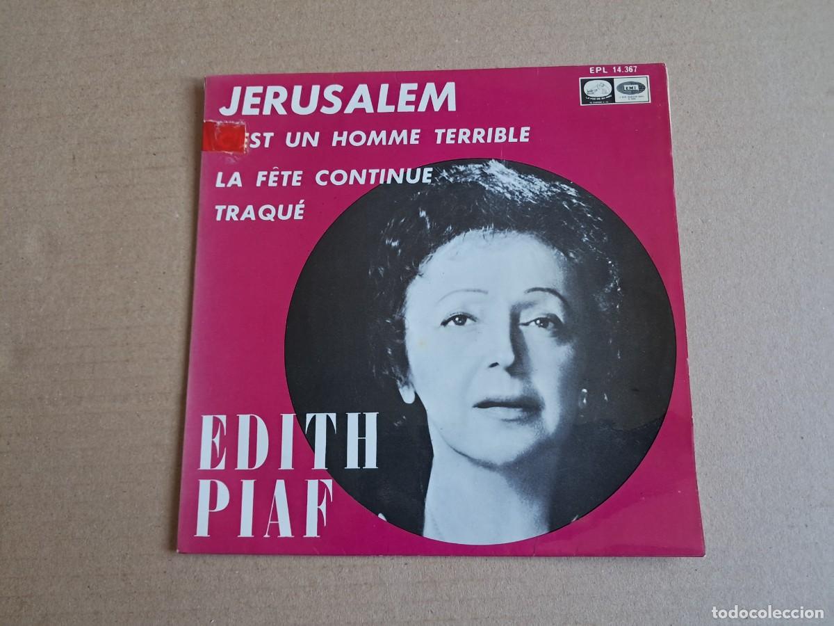 Discos de vinilo: EDITH PIAF - JERUSALEM EP 4 TEMAS 1967 EDICION ESPA&Ntilde;OLA