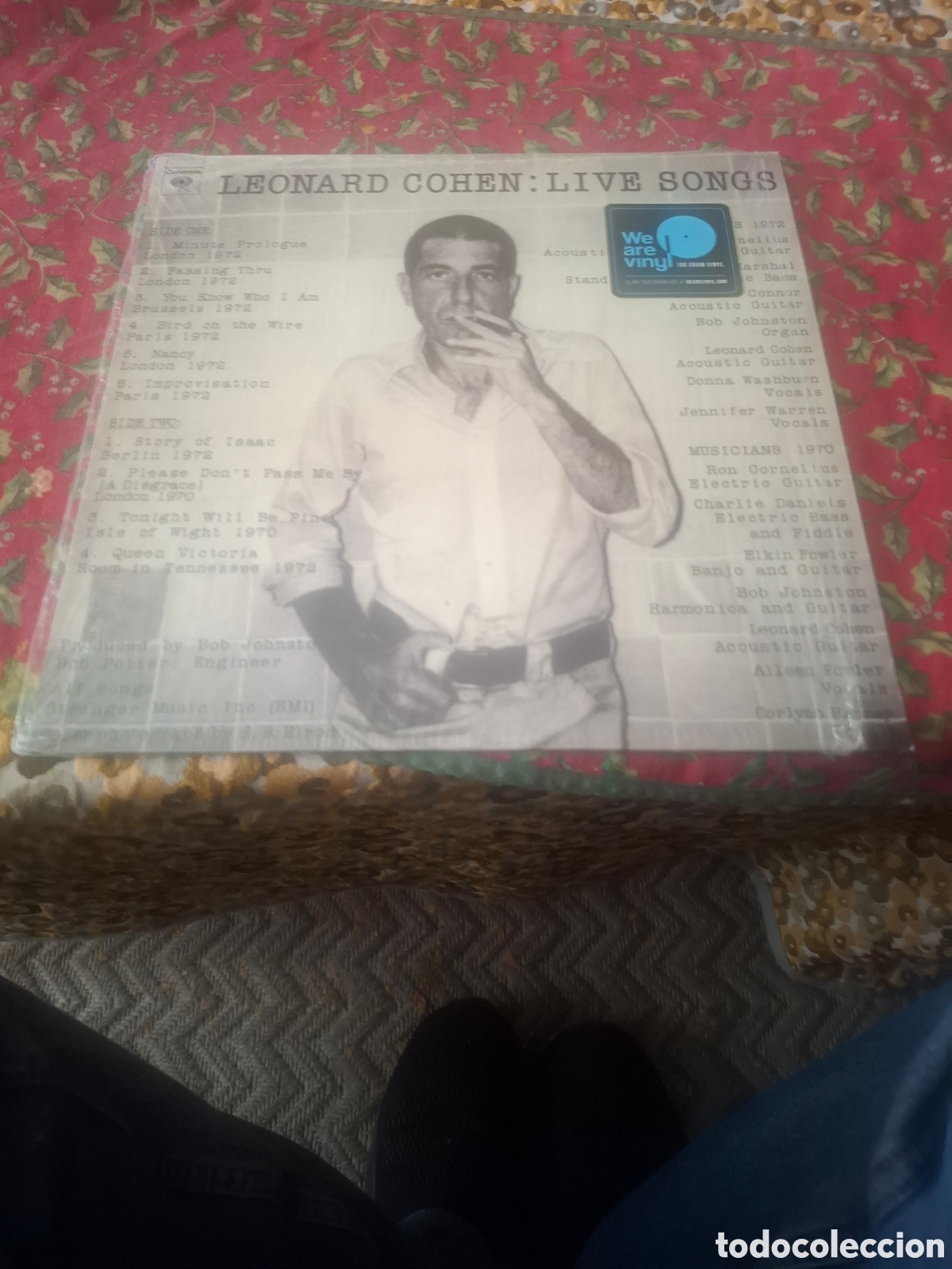 Discos de vinilo: Leonard Cohem Live Songs reed 180 gr
