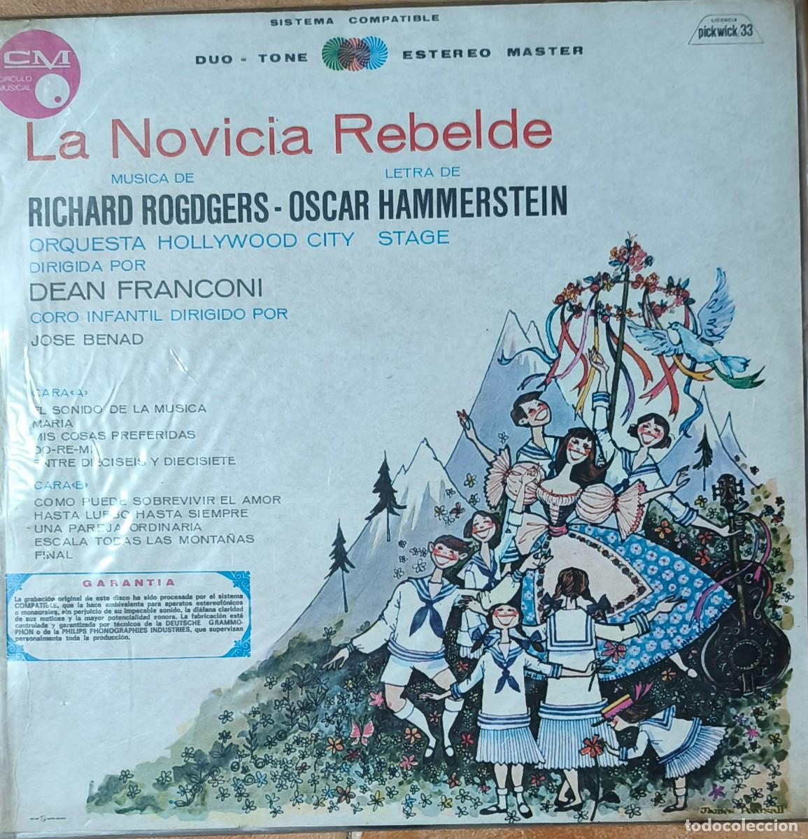 Discos de vinilo: La novia rebelde - Richard Rogdgers - Orquesta Hollywood City