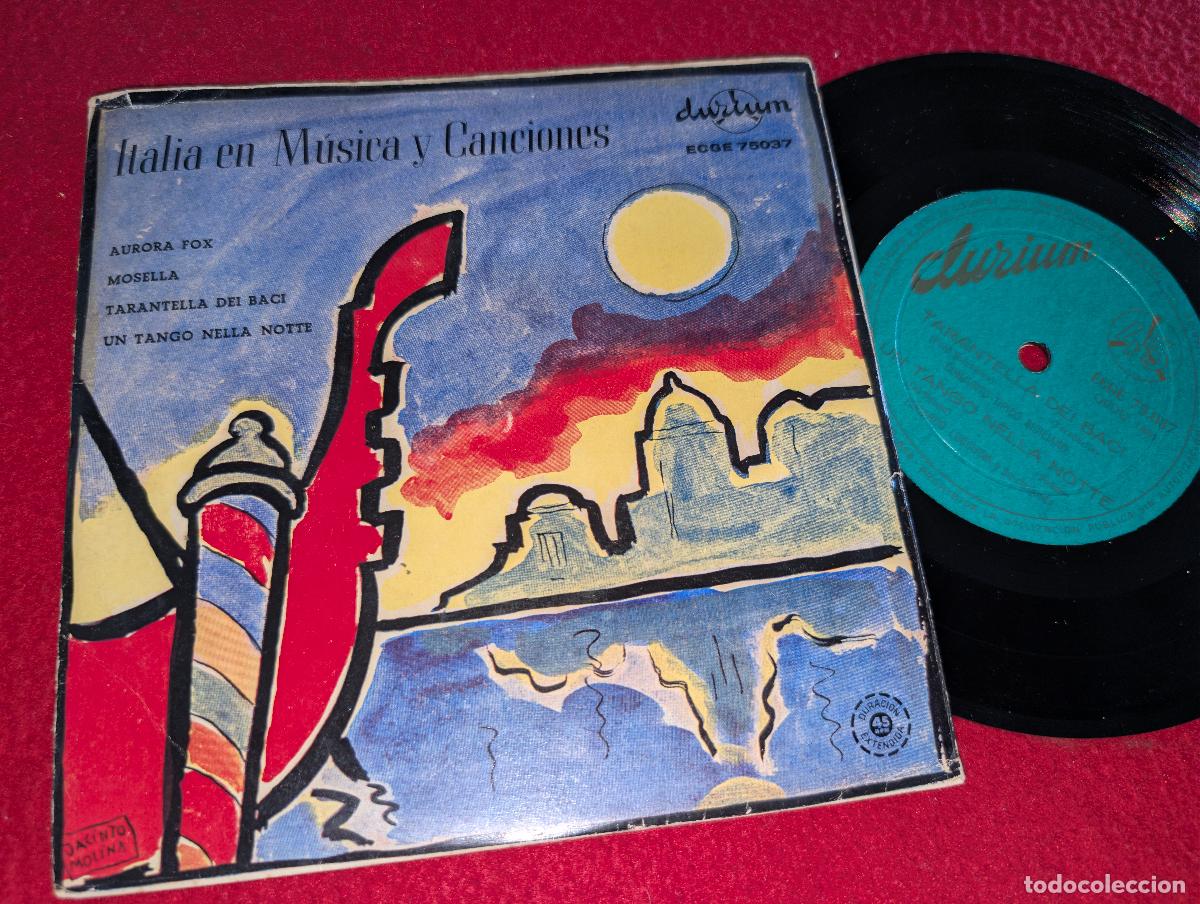 Discos de vinilo: ANTONIO AJELLO+EDOARDO LUCCHINA+CONJUNTO SICILIANO+EDOARDO LUCCHINA EP 7'' 195? SPAIN ESPA&Ntilde;A