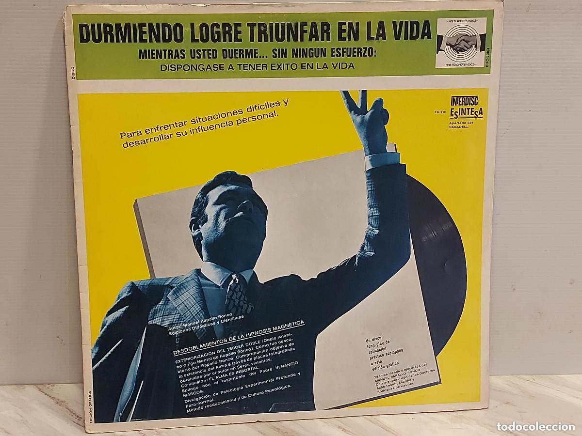 Discos de vinilo: A&Ntilde;O 1970 !! | MANUEL RAPALLO RONCO | DURMIENDO LOGR&Eacute; TRIUNFAR EN LA VIDA | LP + LIBRETO