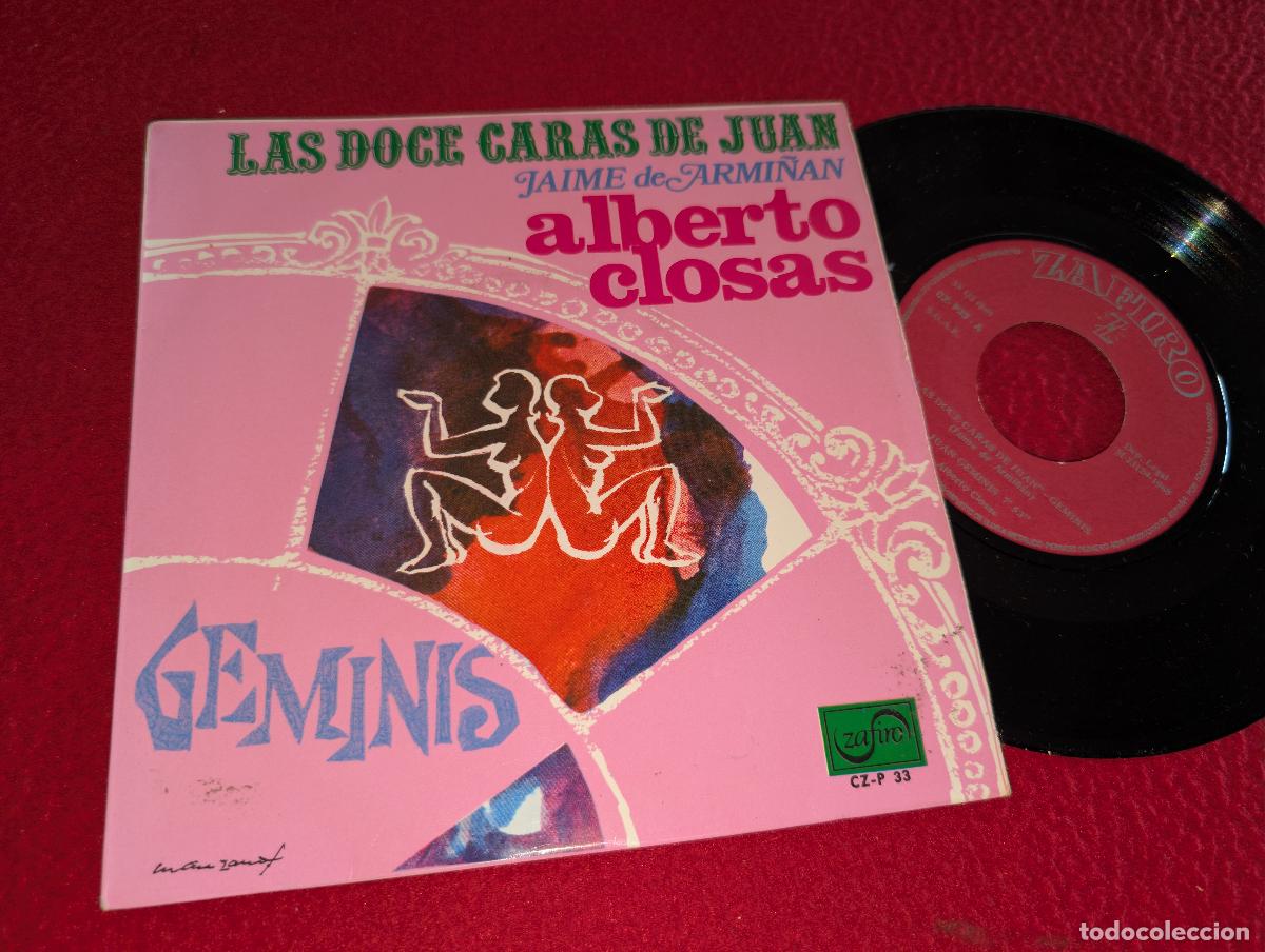 Discos de vinilo: ALBERTO CLOSAS Jaime de Armi&ntilde;an Las doce caras de Juan Geminis EP 7'' 1968 Zafiro