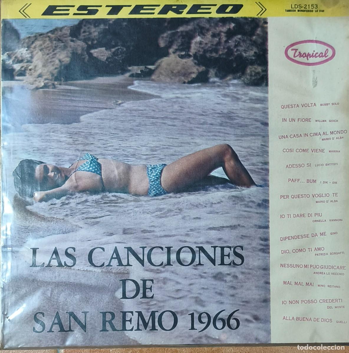Discos de vinilo: Canciones de San Remo 1966