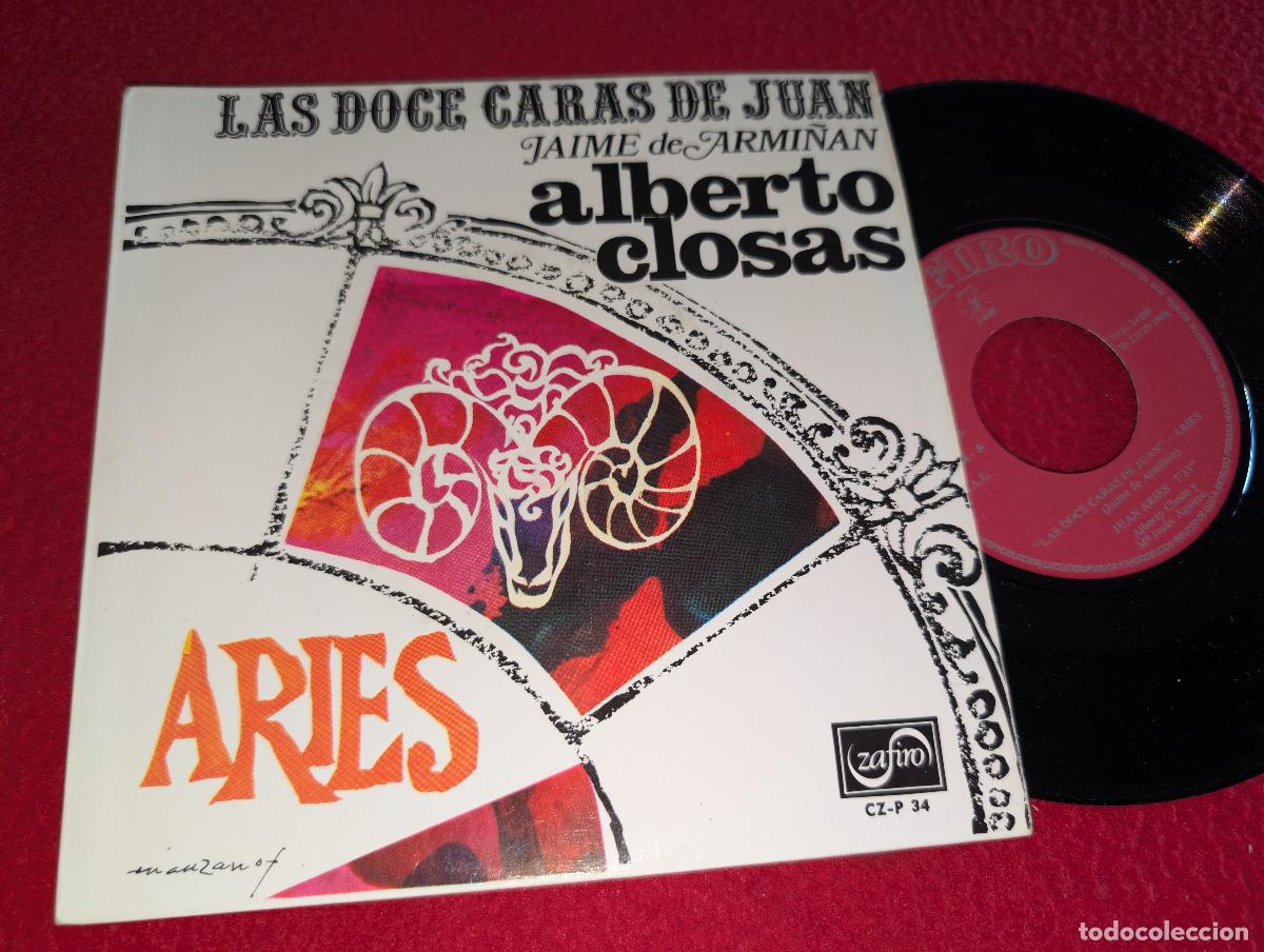 Discos de vinilo: ALBERTO CLOSAS Jaime de Armi&ntilde;an Las doce caras de Juan Aries EP 7'' 1968 Zafiro