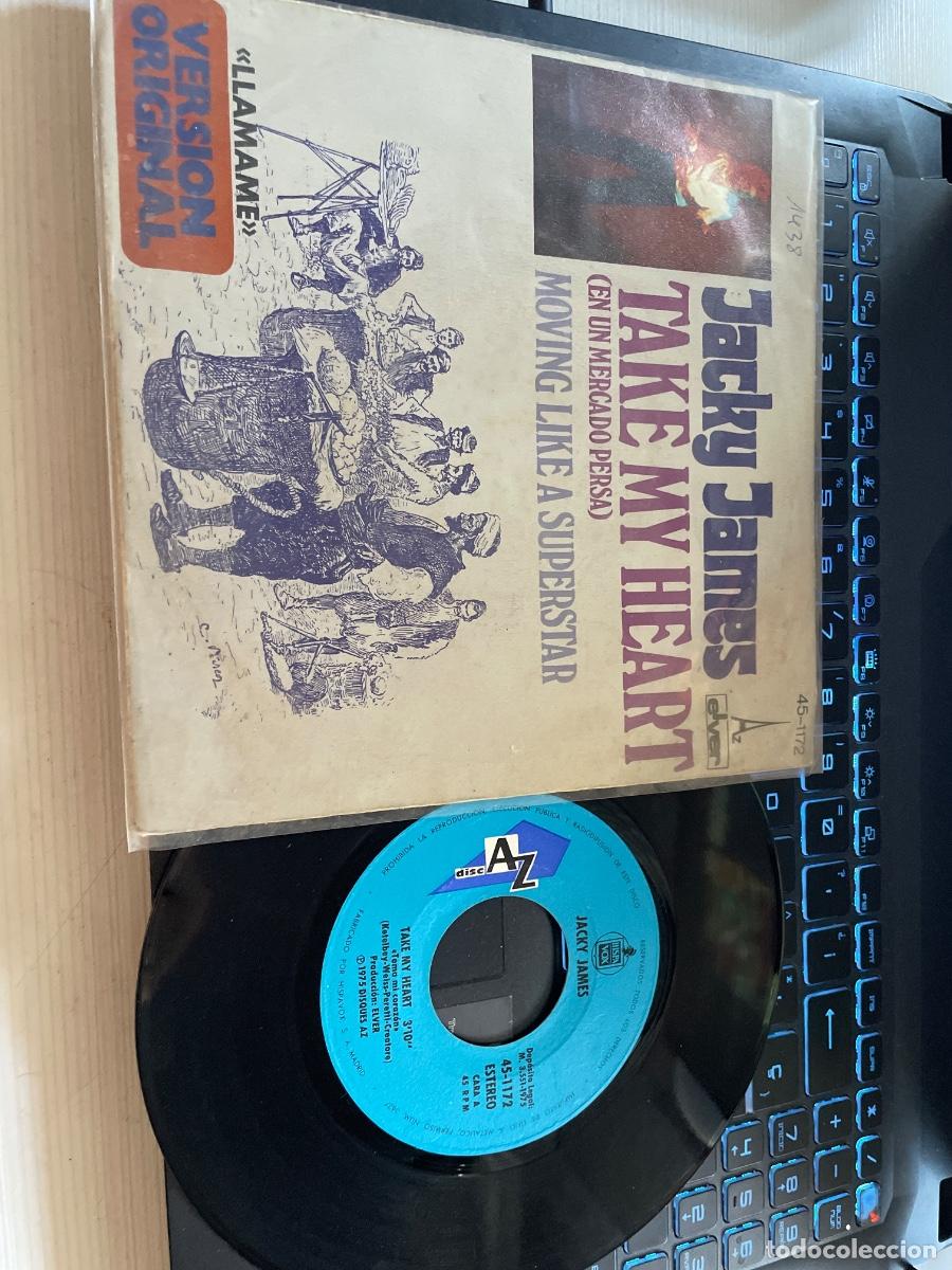 Discos de vinilo: Jacky james take my heart single