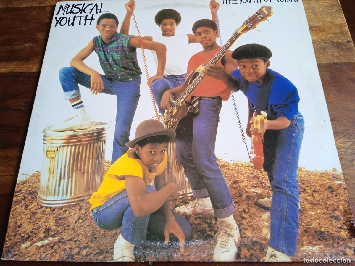 Discos de vinilo: Musical Youth - The youth of today - Lp original Virgin UK 1983 Encarte y letras con el Poster