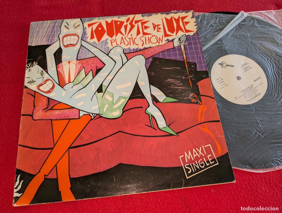Discos de vinilo: TOURISTE DE LUXE Plastic Show + 12'' MX 1983 DRO promo MOVIDA POP SERVANDO CARBALLAR AVIADOR DRO