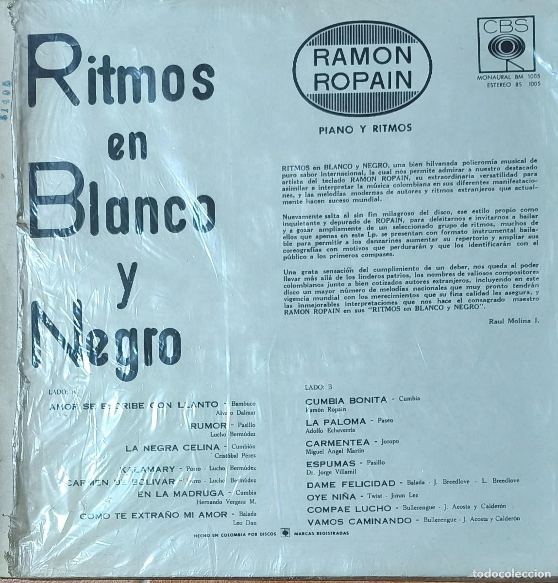 Discos de vinilo: Ritmos en blanco y negro - Ramon Ropain - Foto 2