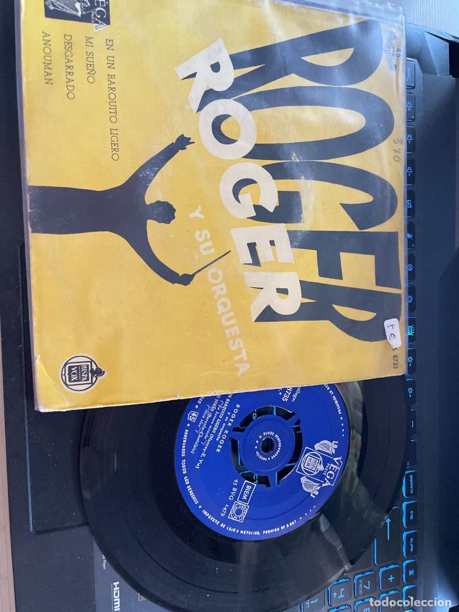 Discos de vinilo: Roger roger y su orquesta en un barquito ligero single