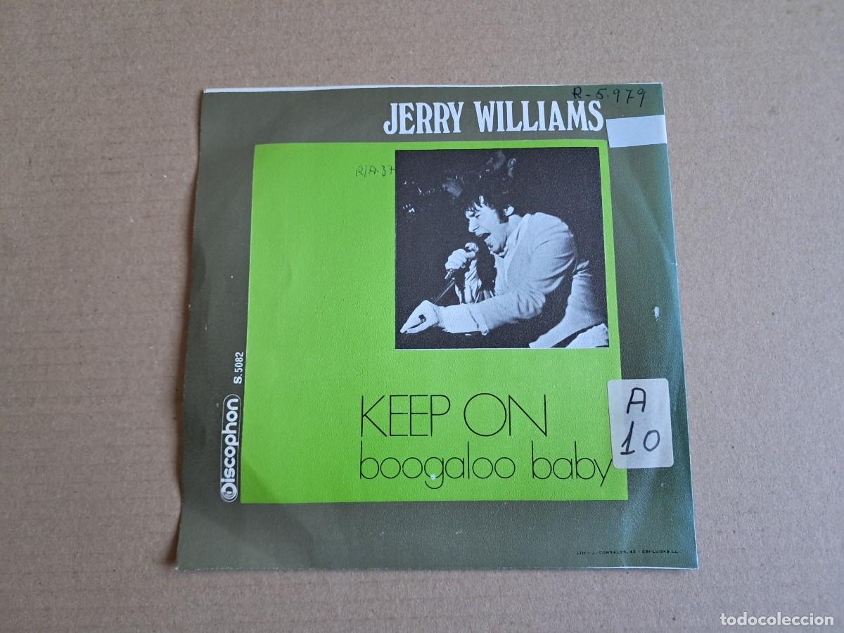 Discos de vinilo: JERRY WILLIAMS - KEEP OM SINGLE 1969 EDICION ESPA&Ntilde;OLA - Foto 3