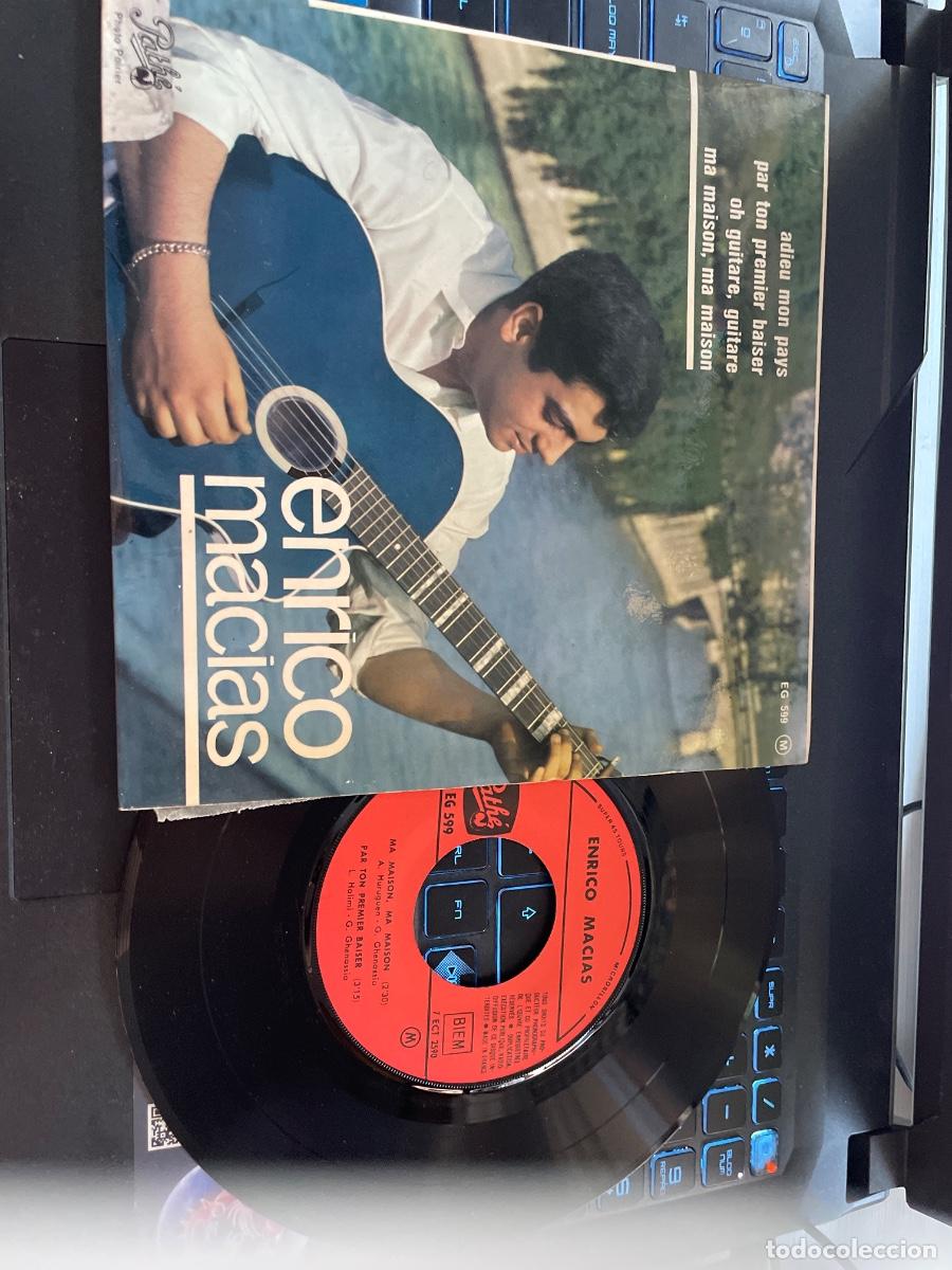 Discos de vinilo: Enrico Mac&iacute;as adieu mon pays single