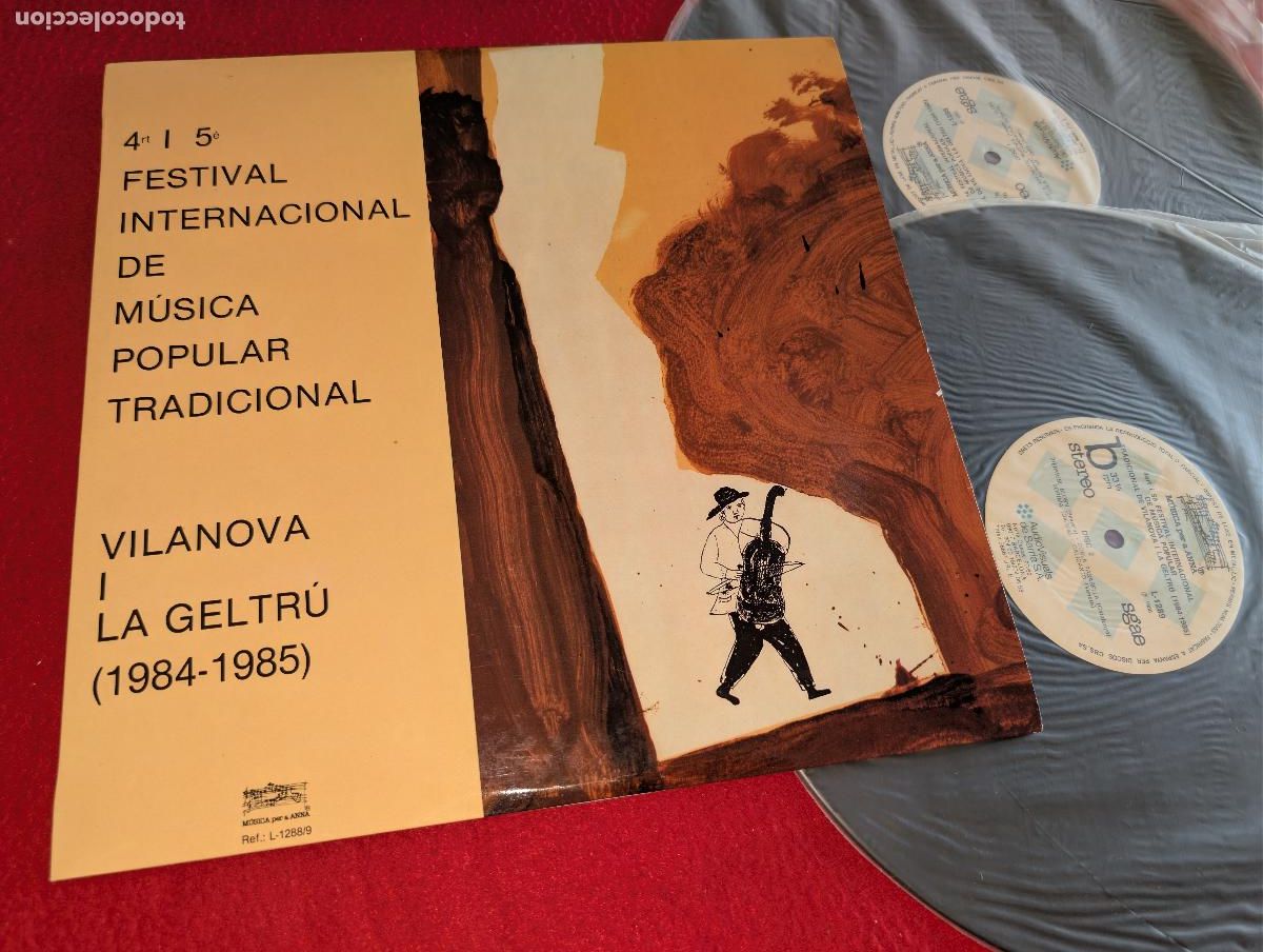 Discos de vinilo: 4 i 5 FESTIVAL MUSICA POPULAR Vilanova Geltru 2LP 1986 CATALA BRETA&Ntilde;A Xorima Calicanto FOLK ++