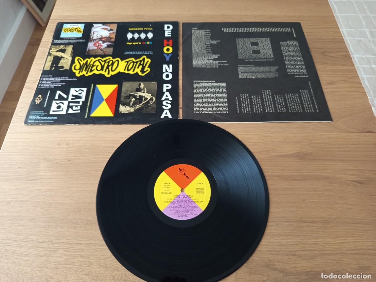 Discos de vinilo: JOYA LP. SINIESTRO TOTAL / DE HOY NO PASA / SELLO DRO 4D 250 / A&Ntilde;O 1.987 / COMPLETO.