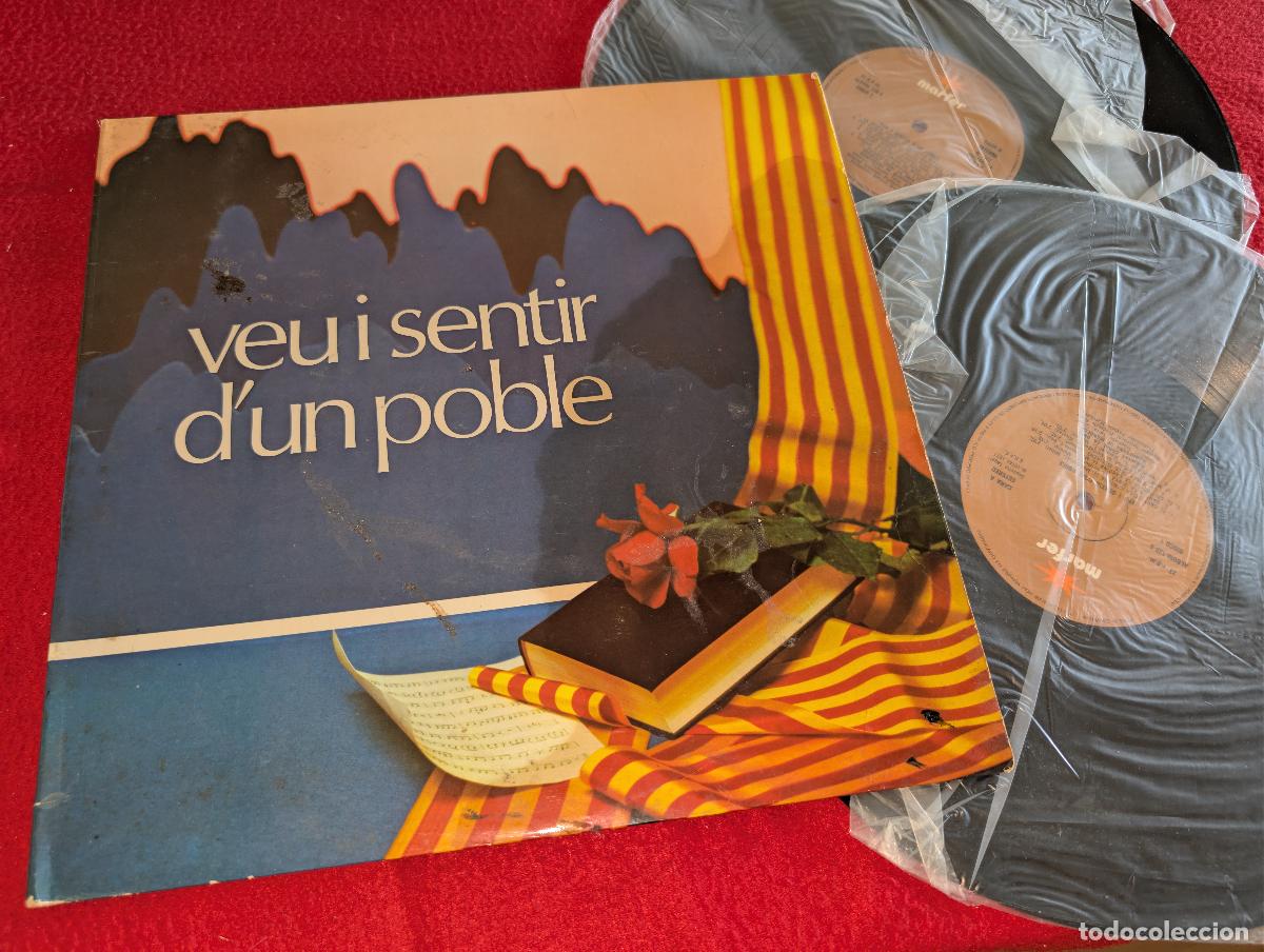 Discos de vinilo: SOCIETAT CORAL LA UNIO MANRESANA MANRESA Veu i sentir d'un poble 2LP 1977 Marfer GATEFOLD CATALA