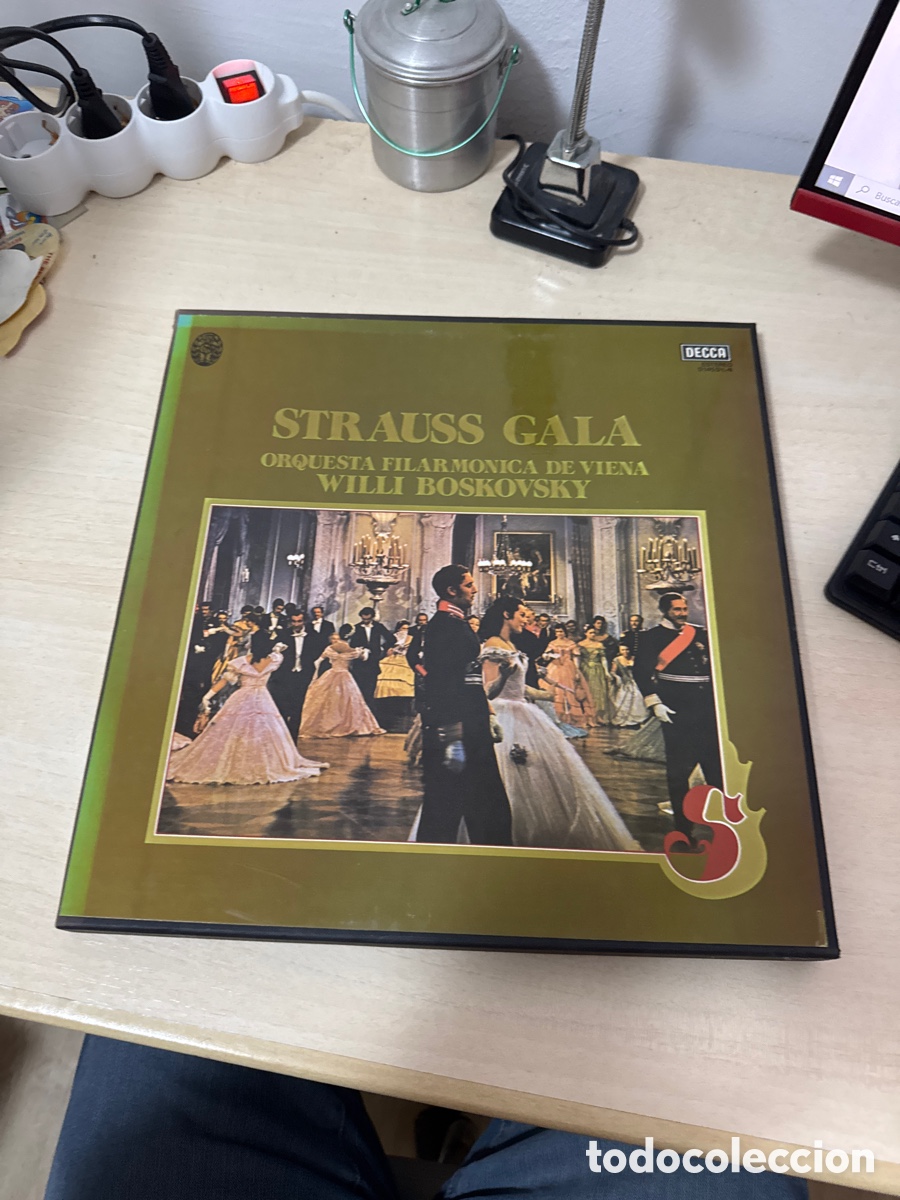Discos de vinilo: DISCOS VINILO STRAUSS GALA ORQUESTA FILARM&Oacute;NICA DE VIENA WILLI BOSKOVSKY DECCA