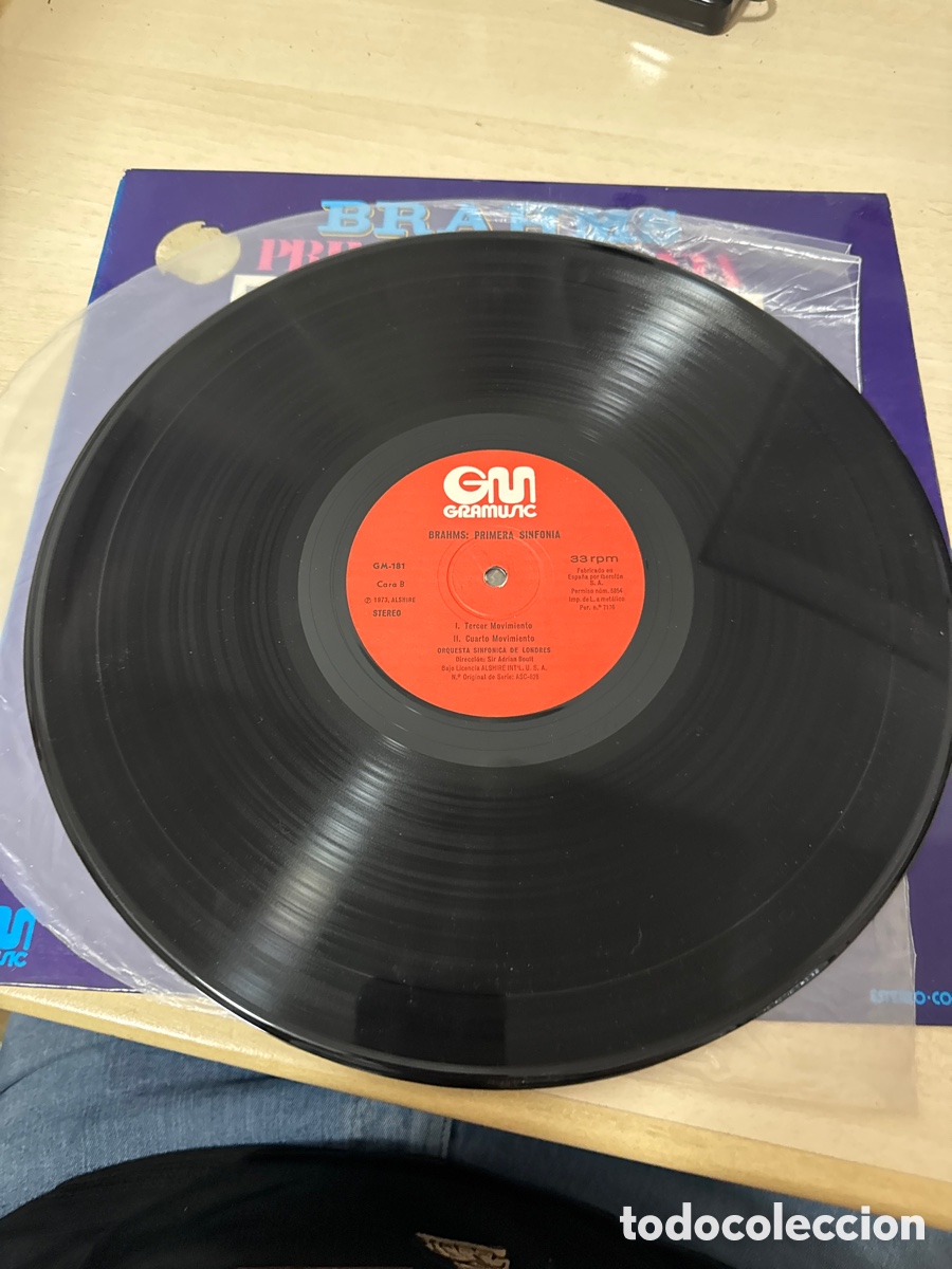 Discos de vinilo: DISCO VINILO BRAHMS PRIMERA SINFON&Iacute;A 1973 - Foto 3