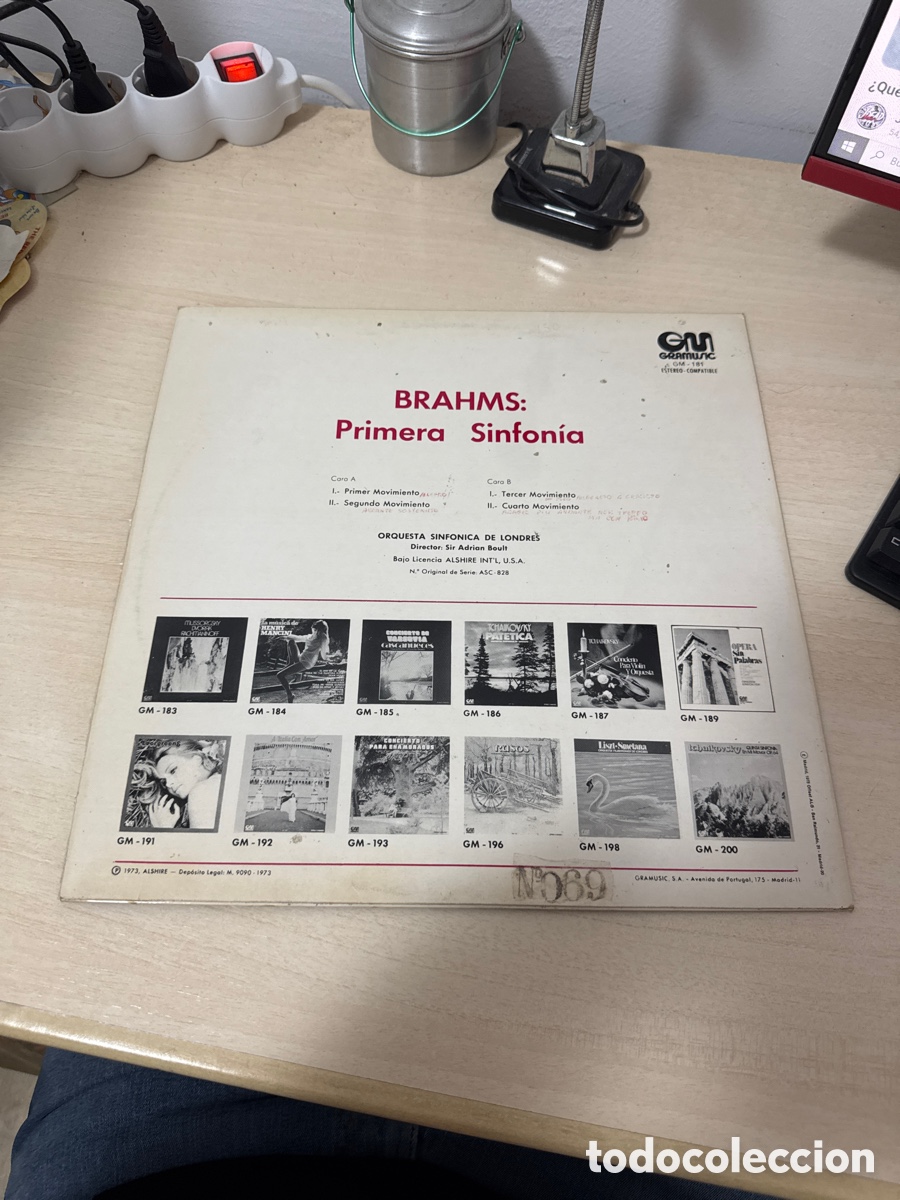 Discos de vinilo: DISCO VINILO BRAHMS PRIMERA SINFON&Iacute;A 1973 - Foto 4