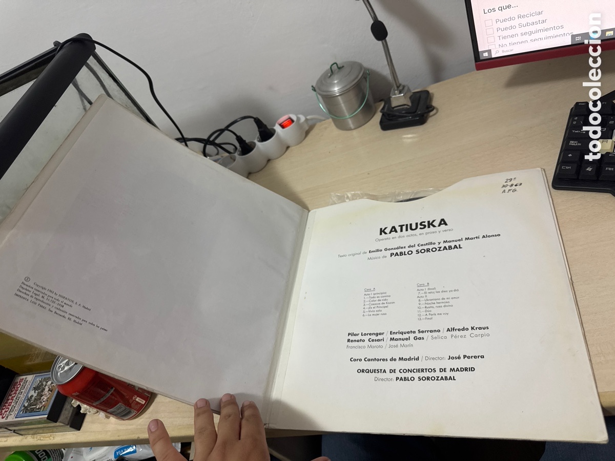 Discos de vinilo: DISCO VINILO KATIUSKA PABLO SOROZABAL 1958 - Foto 6
