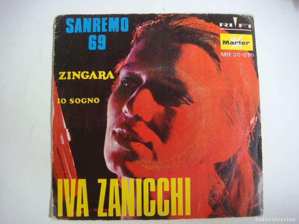Discos de vinilo: VINILO SINGLES DE IVA ZANICCHI SAN REMO 69-ZINGARA-(&)