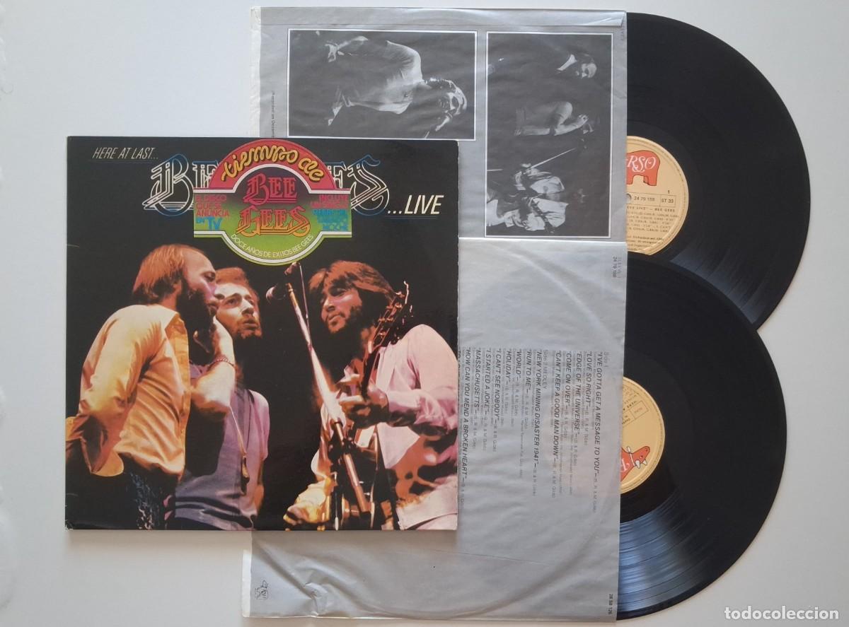 Discos de vinilo: Bee Gees &ndash; Here At Last... Bee Gees ...Live