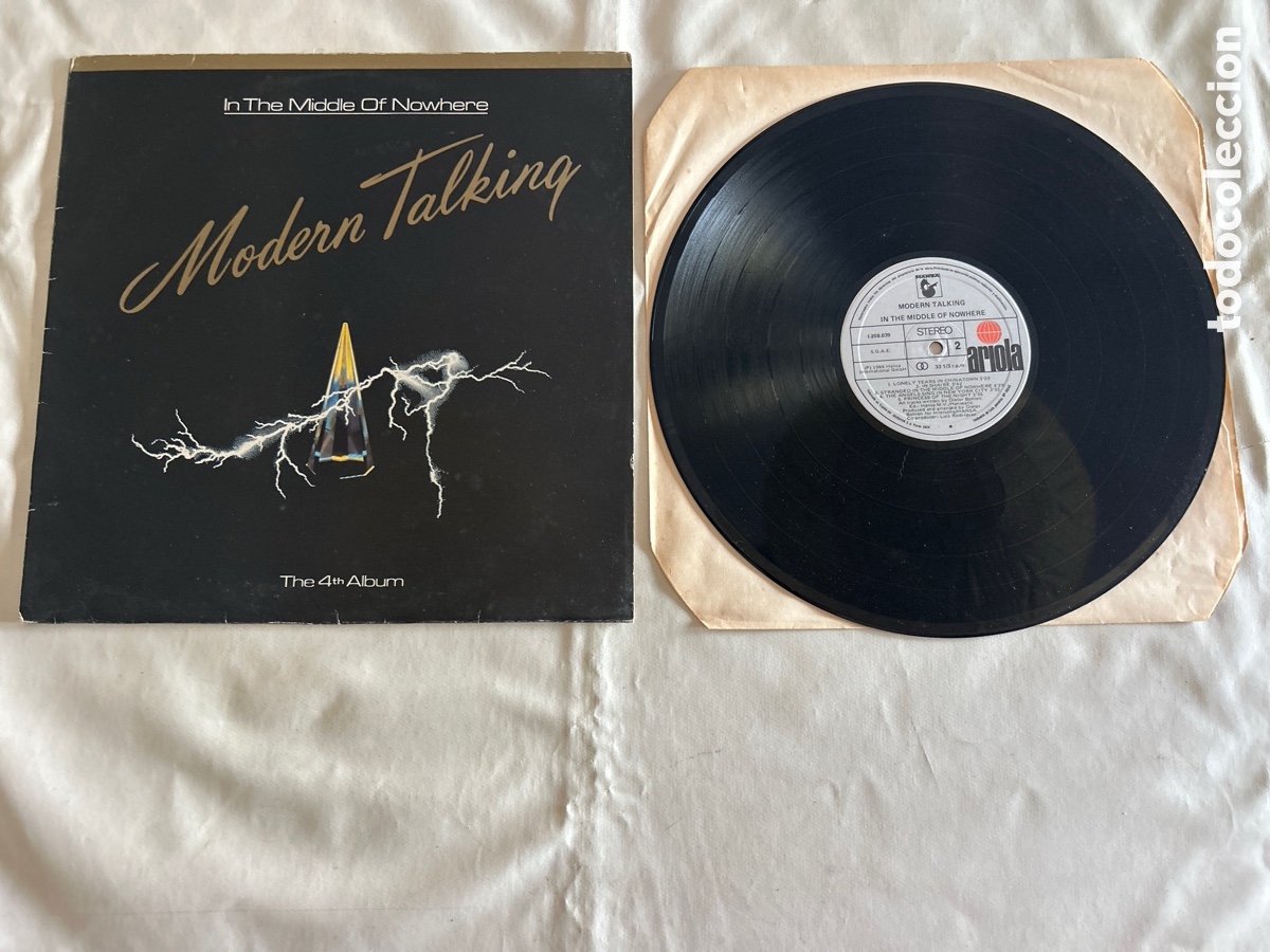 Discos de vinilo: Disco vinilo LP Modern Talking.In the Middle of Nowhere.1986