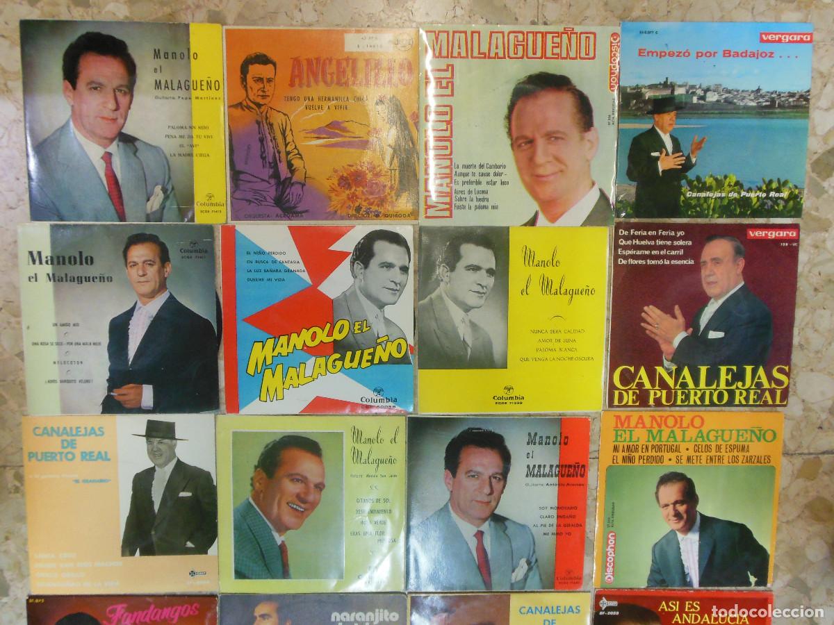 Disques de vinyle: 20 DISCOS DE FLAMENCO EP SINGLE ANGELILLO MANOLO EL MALAGUE&Ntilde;O CANALEJAS PUERTO REAL NI&Ntilde;A ANTEQUERA