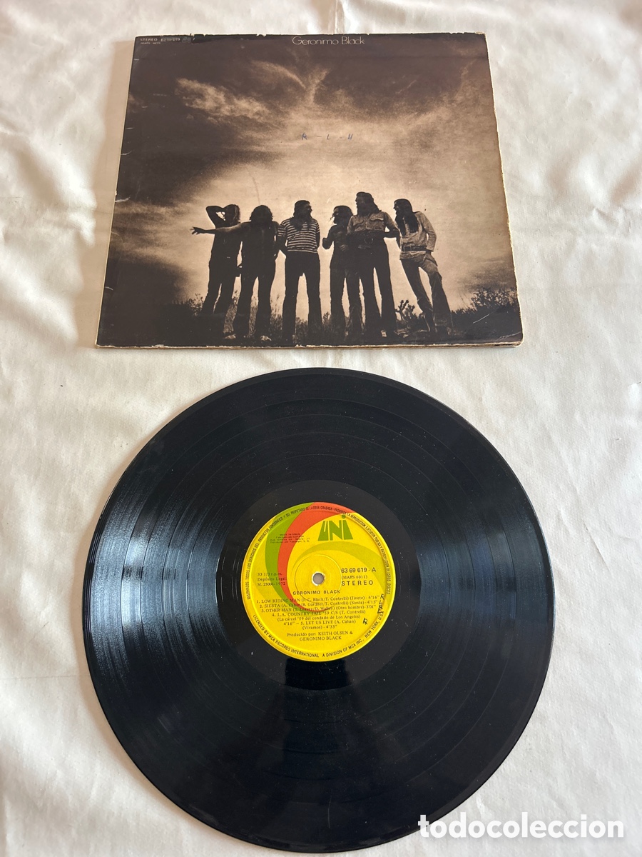 Discos de vinilo: Disco vinilo LP. Geronimo Black.1972