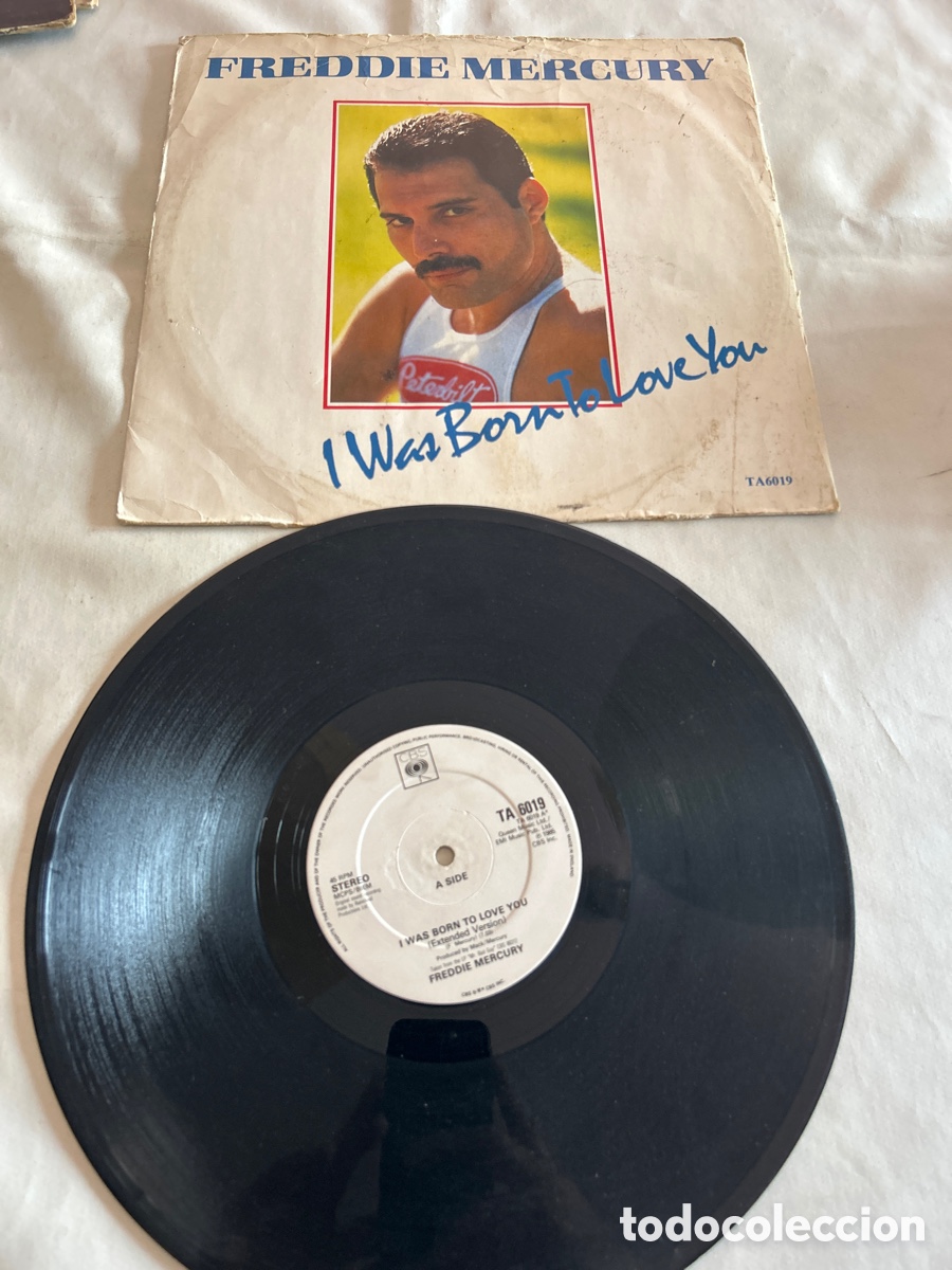 Discos de vinilo: Disco vinilo LP Freddie Mercury.I was born to love you.1985