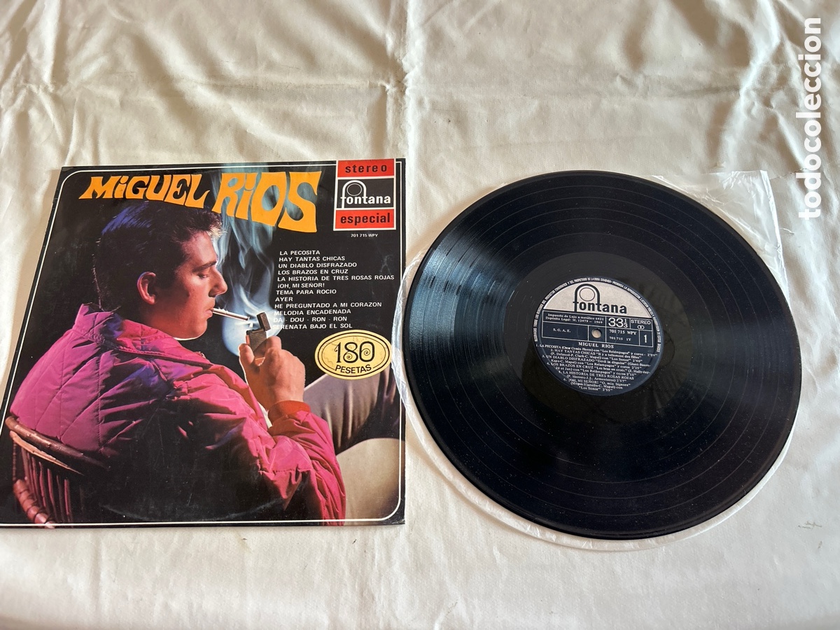 Discos de vinilo: Disco vinilo LP Miguel Rios.1969