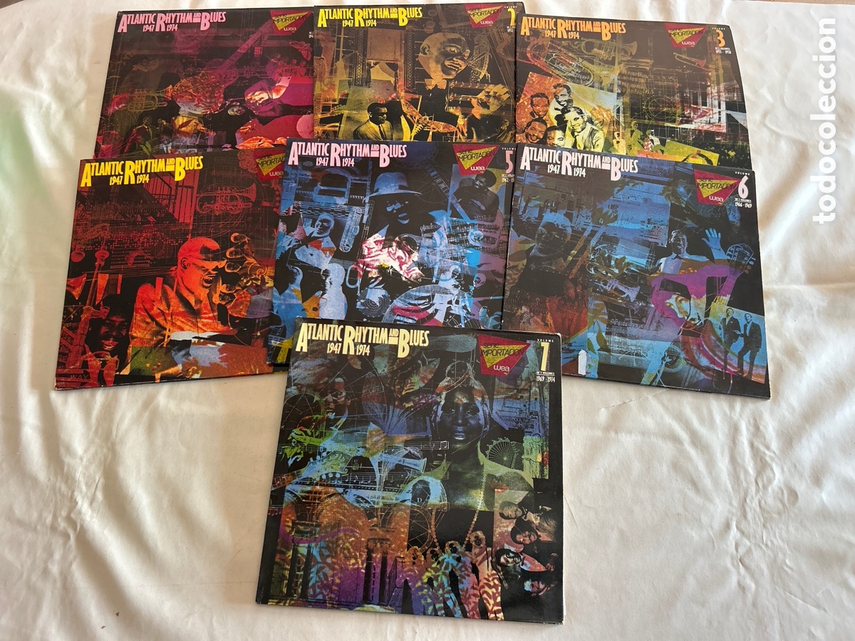 Discos de vinilo: Lote de 7 vinilos LP Atlantic Rhythm and Blues 1947-1974