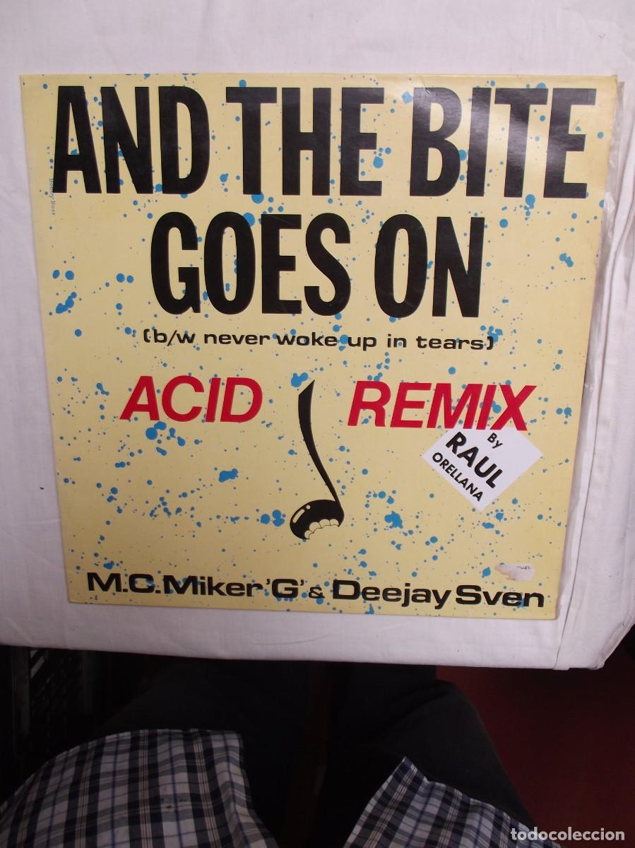 Discos de vinilo: LP AND THE BITE GOES ON ACID REMIX BY RAUL ORELLANA M.C. MIKER G & DEEJAY SVEN ( SIN PROBAR )