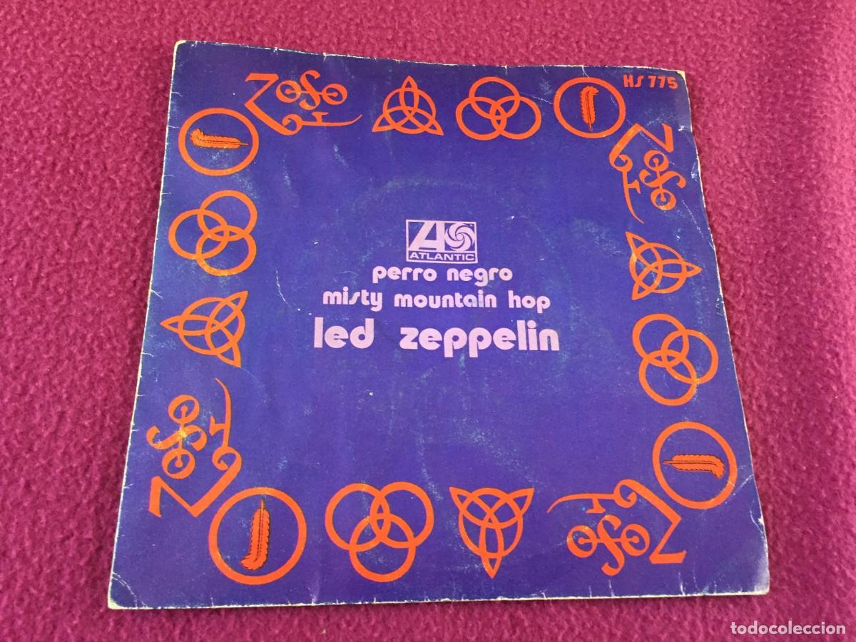 Discos de vinilo: LED ZEPPELIN: &rdquo;PERRO NEGRO=BLACK DOG/ MISTY MOUNTAIN HOP&rdquo; SINGLE VINILO 1971 HARD ROCK