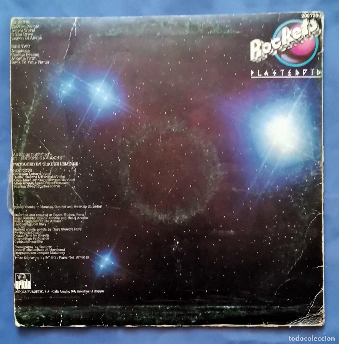 Discos de vinilo: Rockets &ndash; Plastero&iuml;d LP 1979 Espa&ntilde;a Electro, Synth-pop, Disco - Foto 2