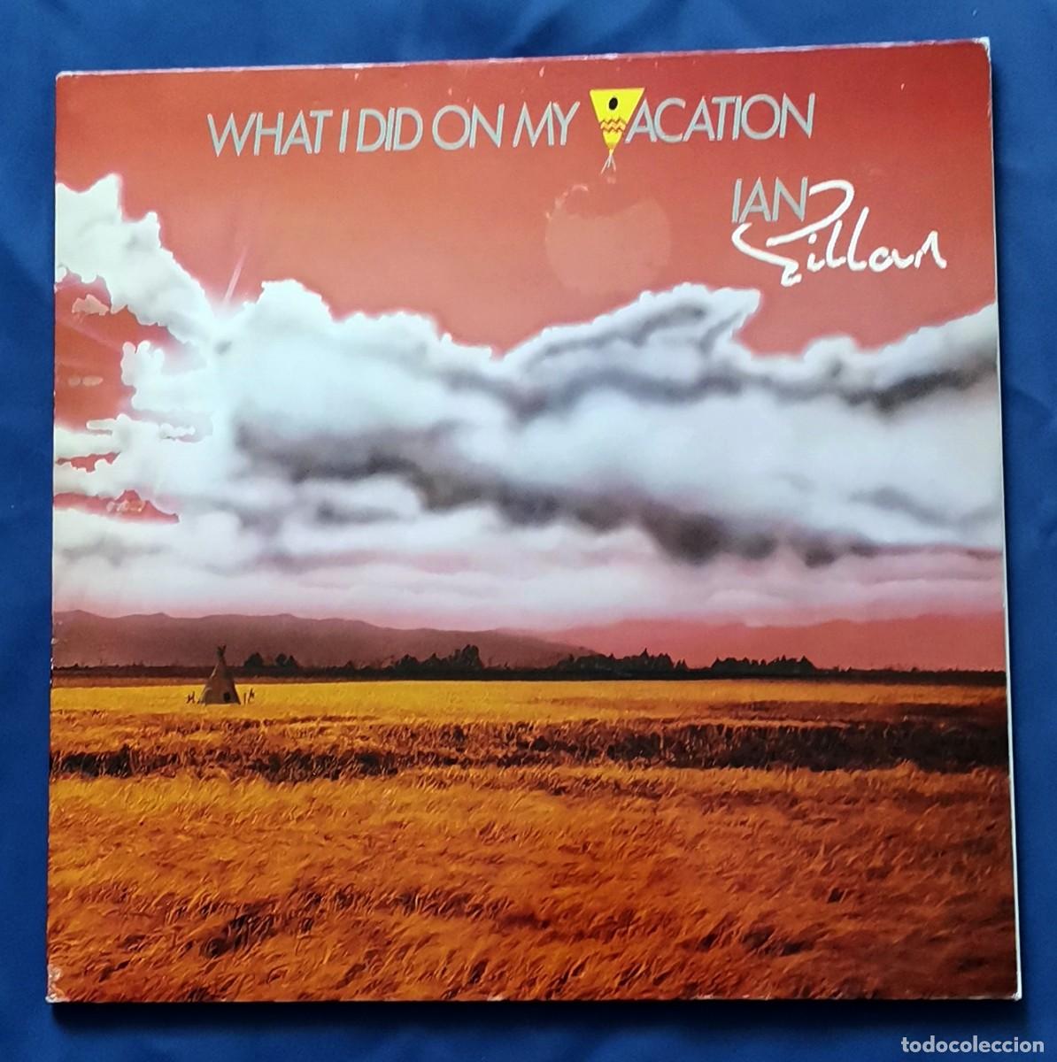 Discos de vinilo: Ian Gillan &ndash; What I Did On My Vacation 2xLP 1986 Espa&ntilde;a gatefold hard rock Deep Purple