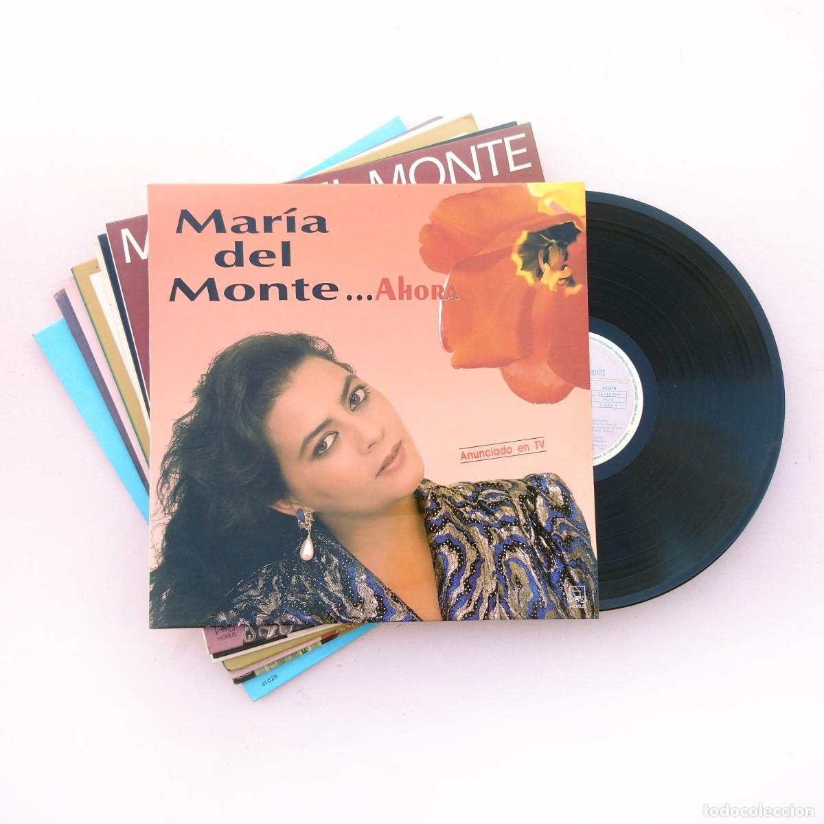 Vinyl records: MARIA DEL MONTE Lote 8 LP Cartas de Amor Al Alba Acompa&ntilde;ame Sevillanas Con El Alma Cantame Sevillana