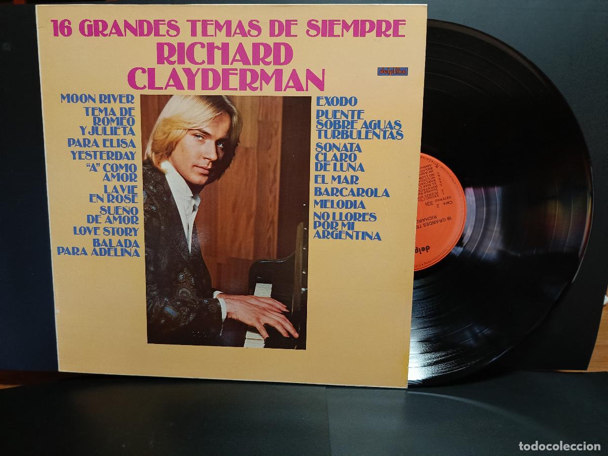 Discos de vinilo: RICHARD CLAYDERMAN 16 GRANDES TEMAS DE SIEMPRE LP ESPA&Ntilde;A 1979 PDELUXE