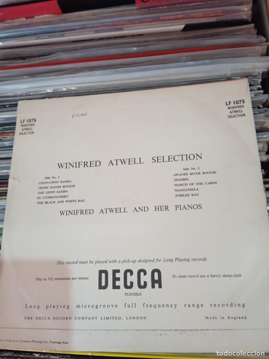 Discos de vinilo: WINIFRED ATWELL- SELECTION. DISCO 10 PULGADAS UK - Foto 2