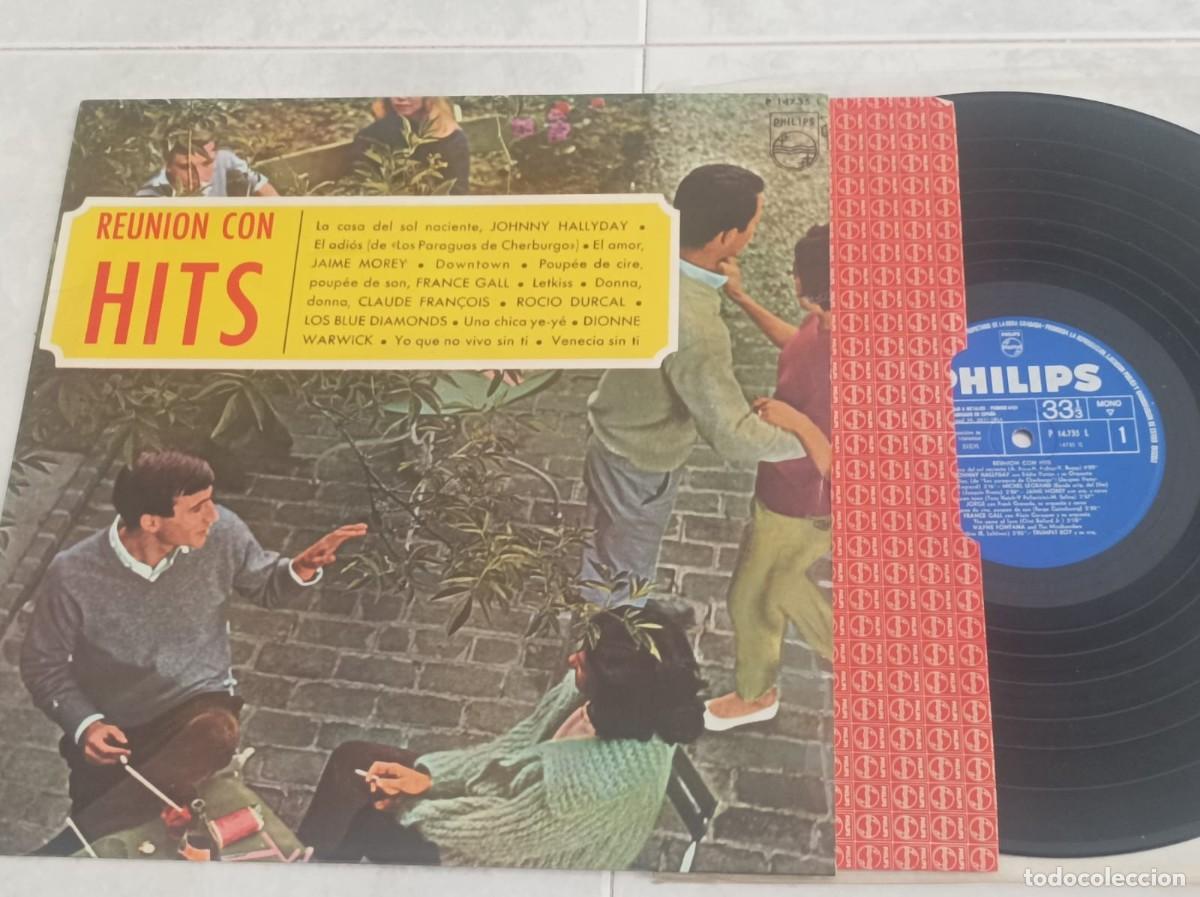 Discos de vinilo: Reunion con hits lp cancion Johnny Hallyday y otros artistas