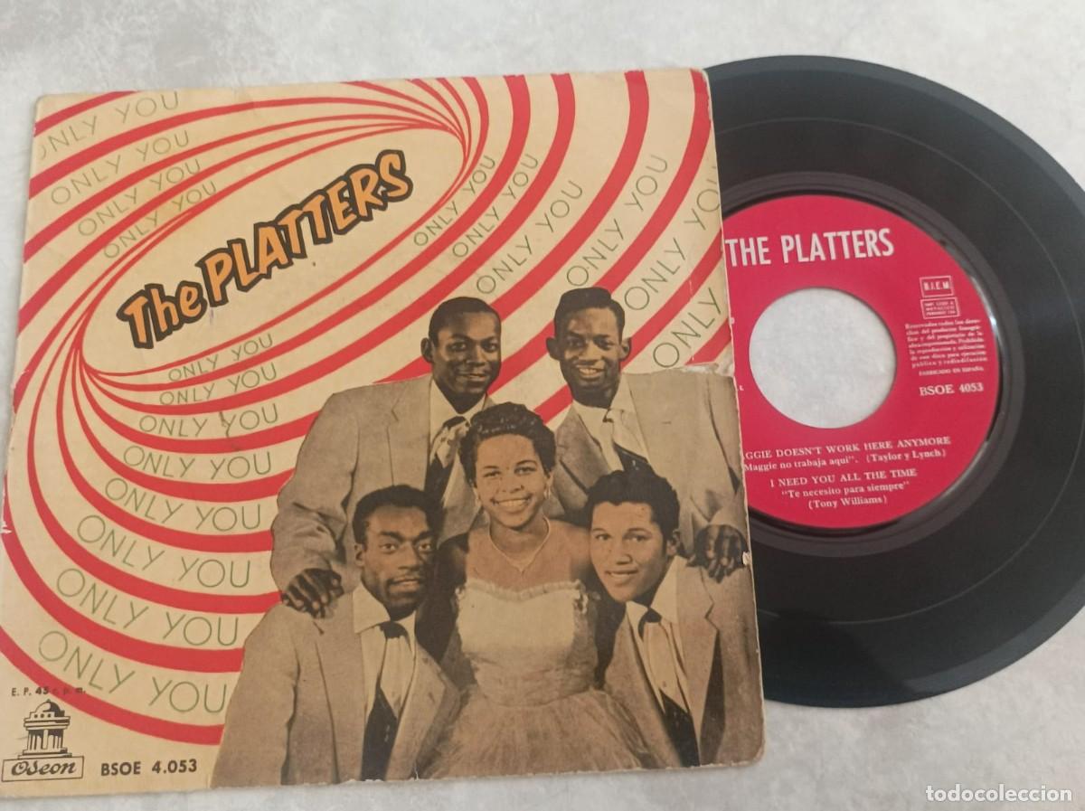 Discos de vinilo: Los Platters ep sello rojo
